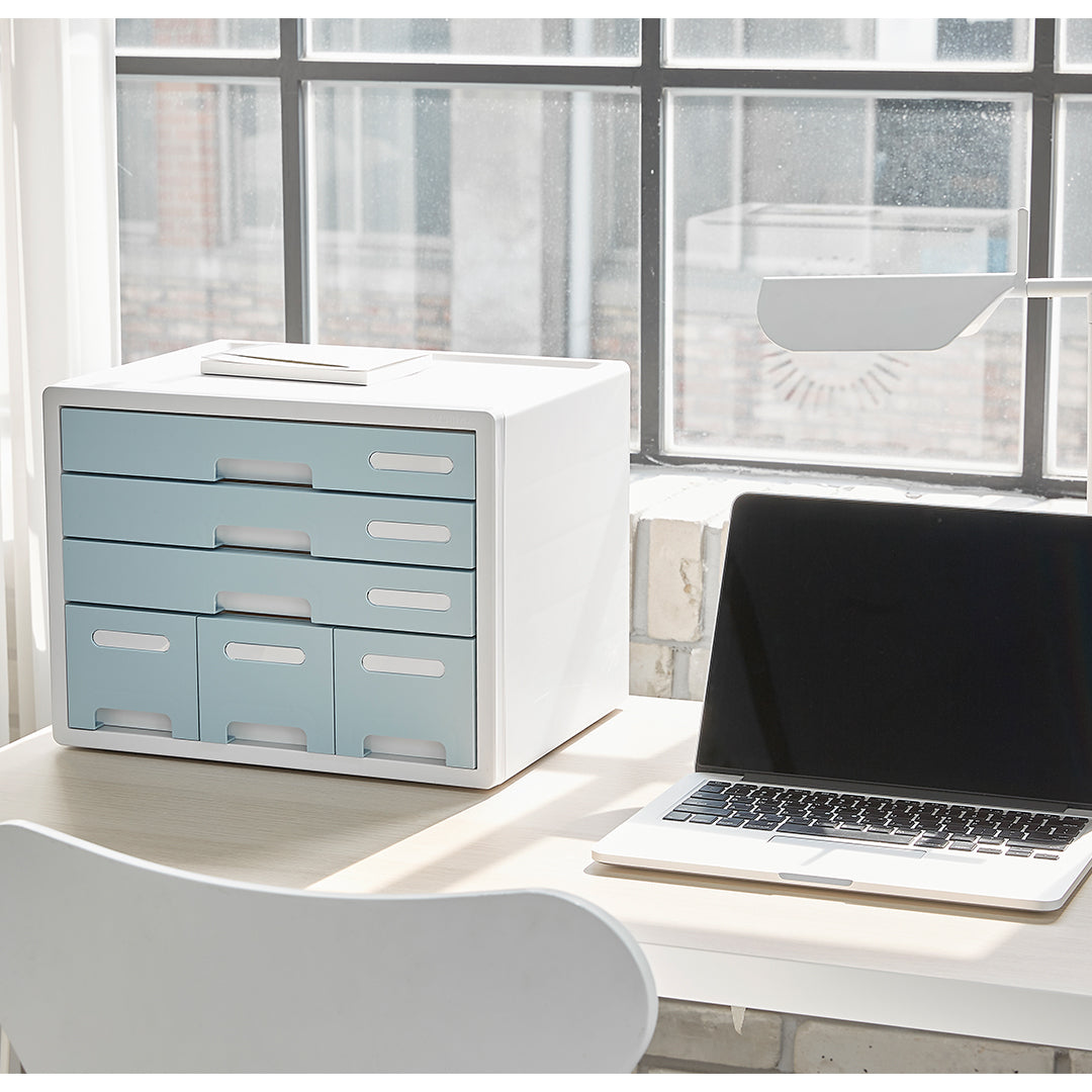 Sysmax | Combo File Cabinet| 6 Drawers| Organizer | Mint