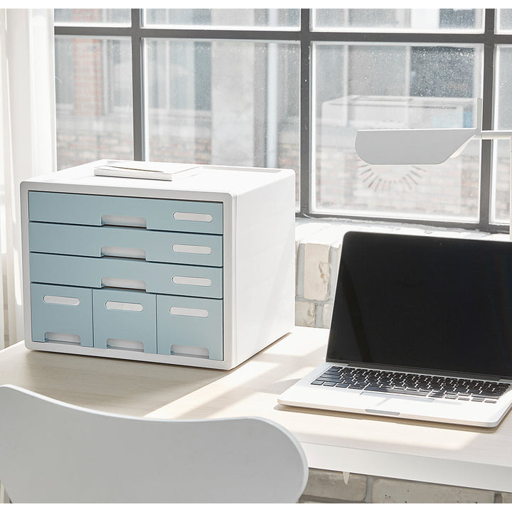 Sysmax | Combo File Cabinet| 6 Drawers| Organizer | Mint