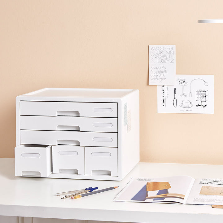 Sysmax | Combo File Cabinet| 6 Drawers| Organizer | Mint