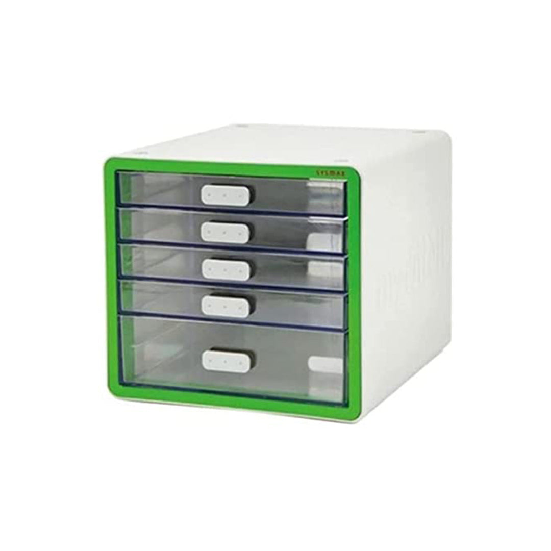 Litem | Multi Utility Storage Cabinet | 5 Drawers | Organiser |Green | My Room | For Office &amp; Home