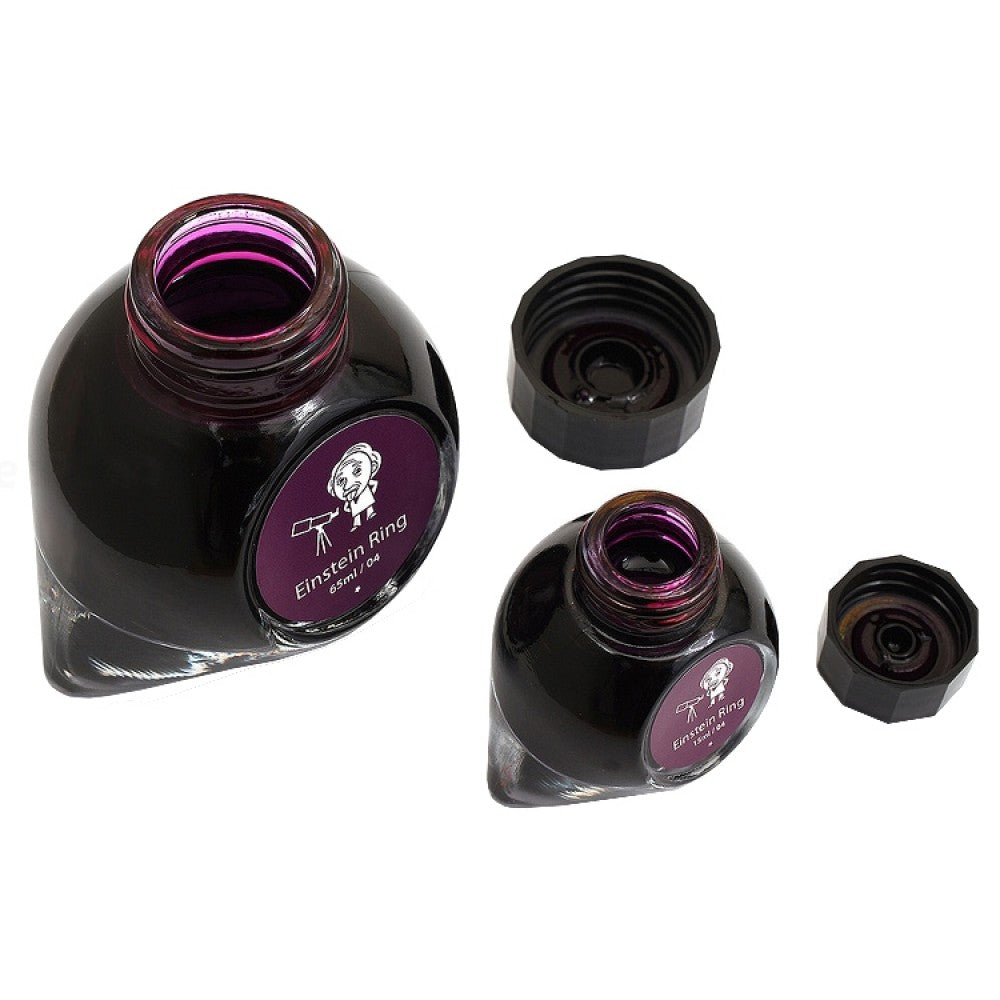 Colorverse | Spaceward Series | Season 1 | Fountain Pen Ink | Einstein Ring | Purple | 65ml and 15ml | 2 Bottle Set - Aarcaai