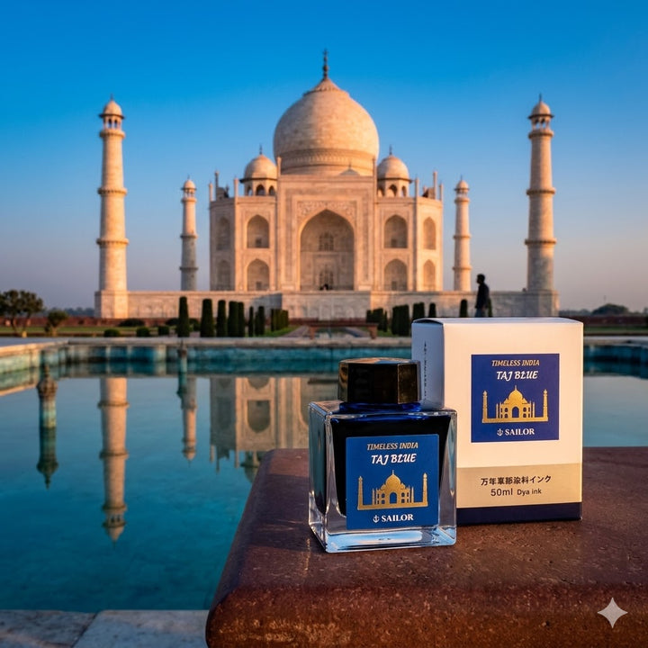 Sailor Timeless India Exclusive 50ml Fountain Pen Ink - Taj Blue