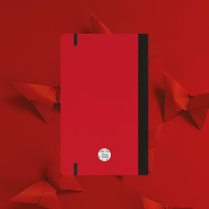 Flexbook | Dotted | Medium A5 Size Notebook | Red | 60 Years Special Edition