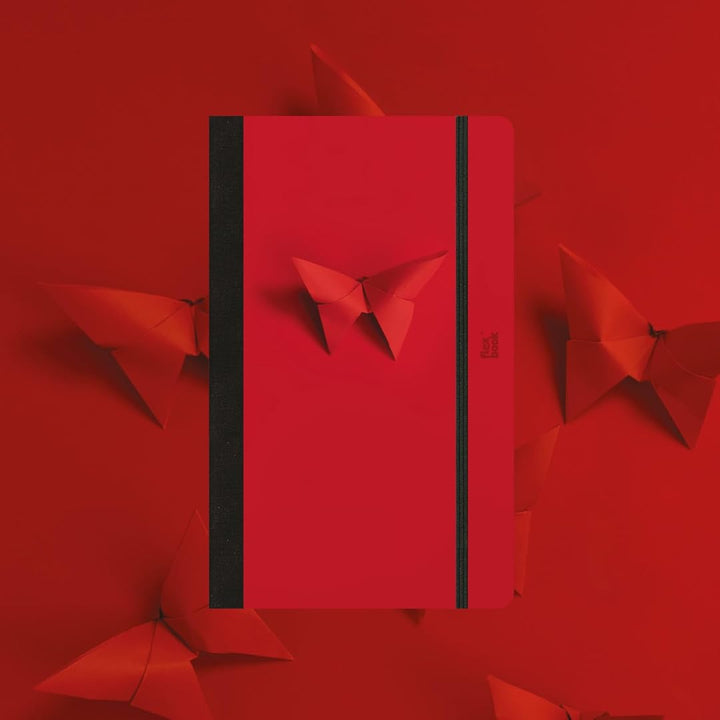 Flexbook | Dotted | Medium A5 Size Notebook | Red | 60 Years Special Edition