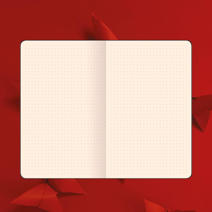 Flexbook | Dotted | Medium A5 Size Notebook | Red | 60 Years Special Edition