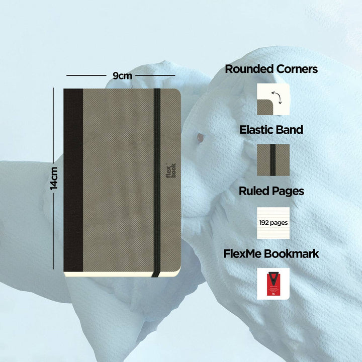 Flexbook | Ruled | Pocket A6 Size Notebook | Elephant | Adventure Series