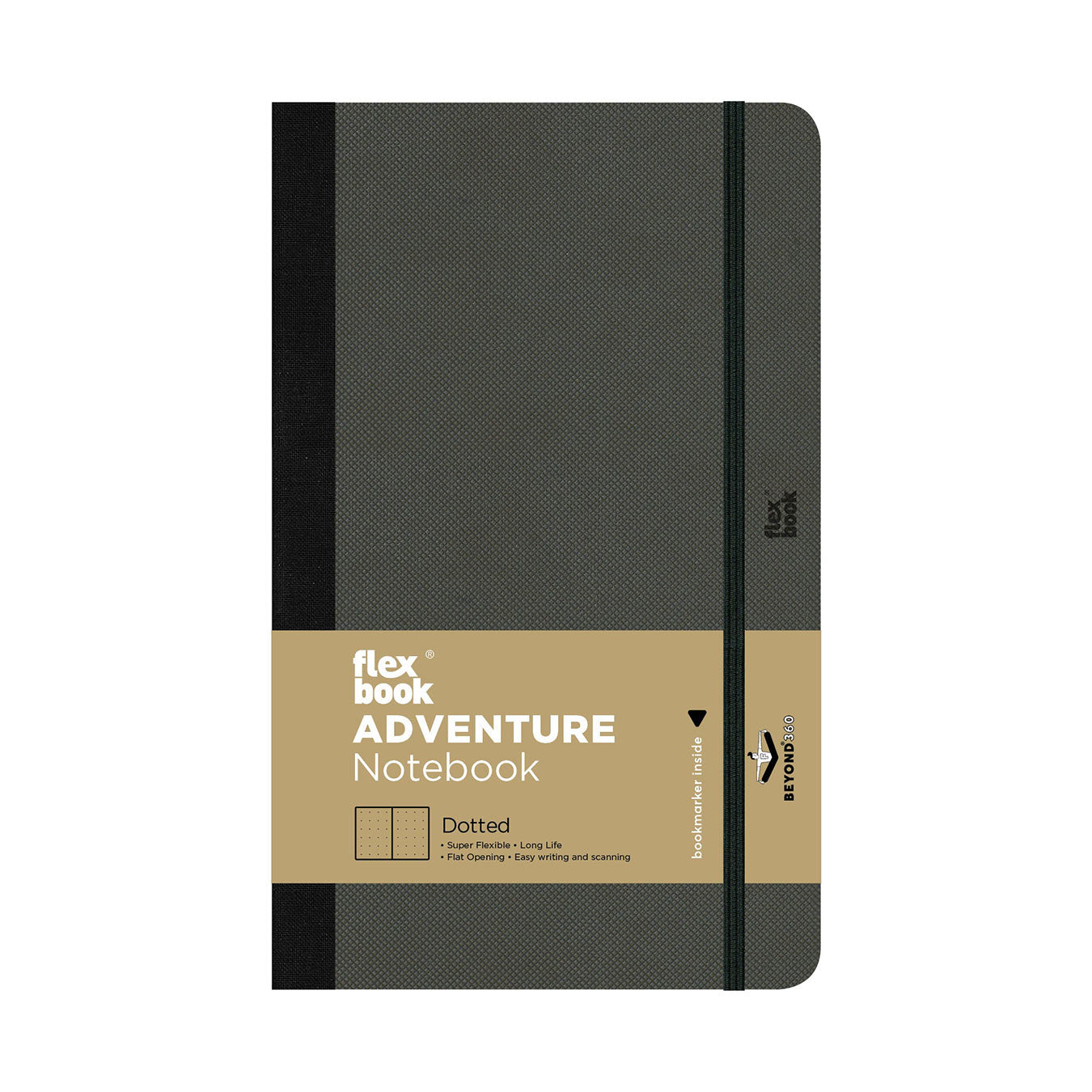 Flexbook Adventure Series A5 Dotted Notebook – Off Black – AARCAAI