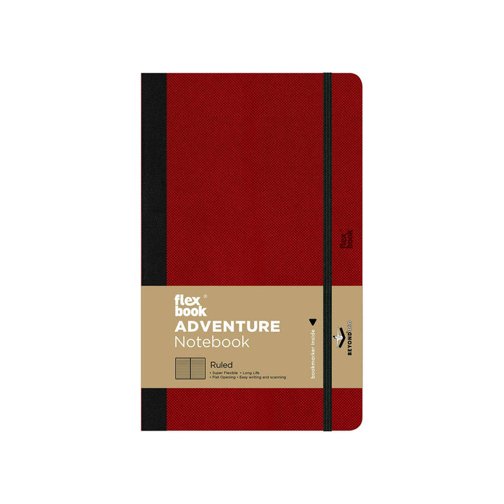 Flexbook | Ruled | Medium A5 Size Notebook | Red | Adventure Series