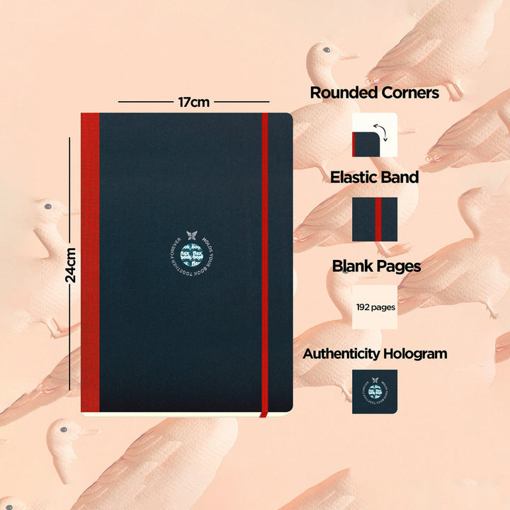Flexbook | Plain | Large B5 Size Notebook | Red | Flex Global
