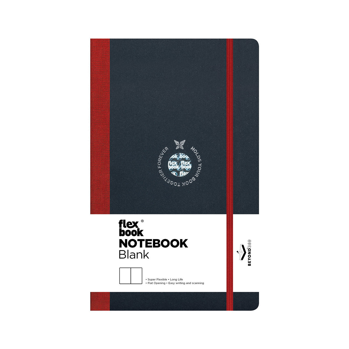 Flexbook Flex Global Medium A5 Size Plain Notebook - Red – AARCAAI
