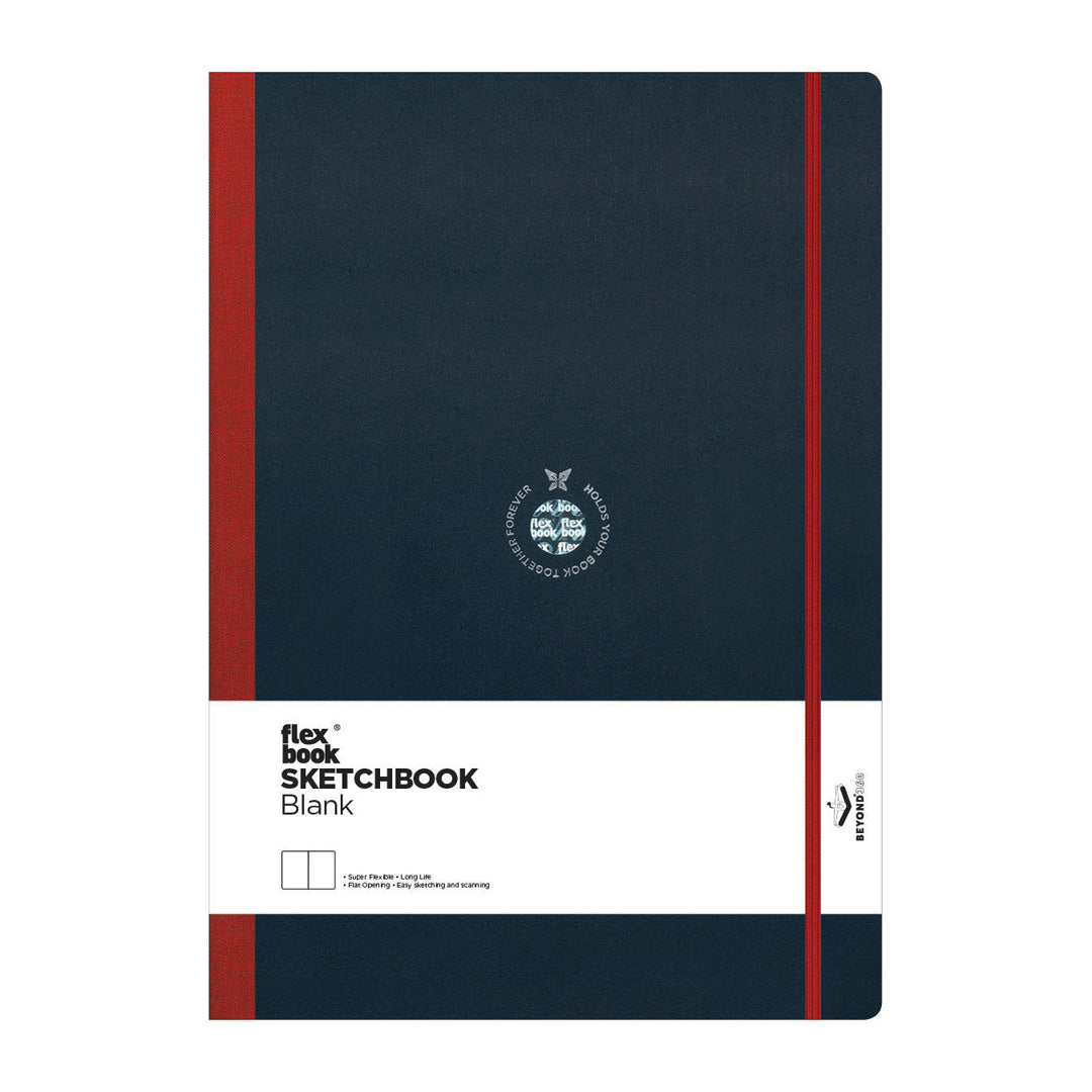 Flexbook | Blank | Large A4 Size Sketchbook | Red | Flex Global Sketchbook