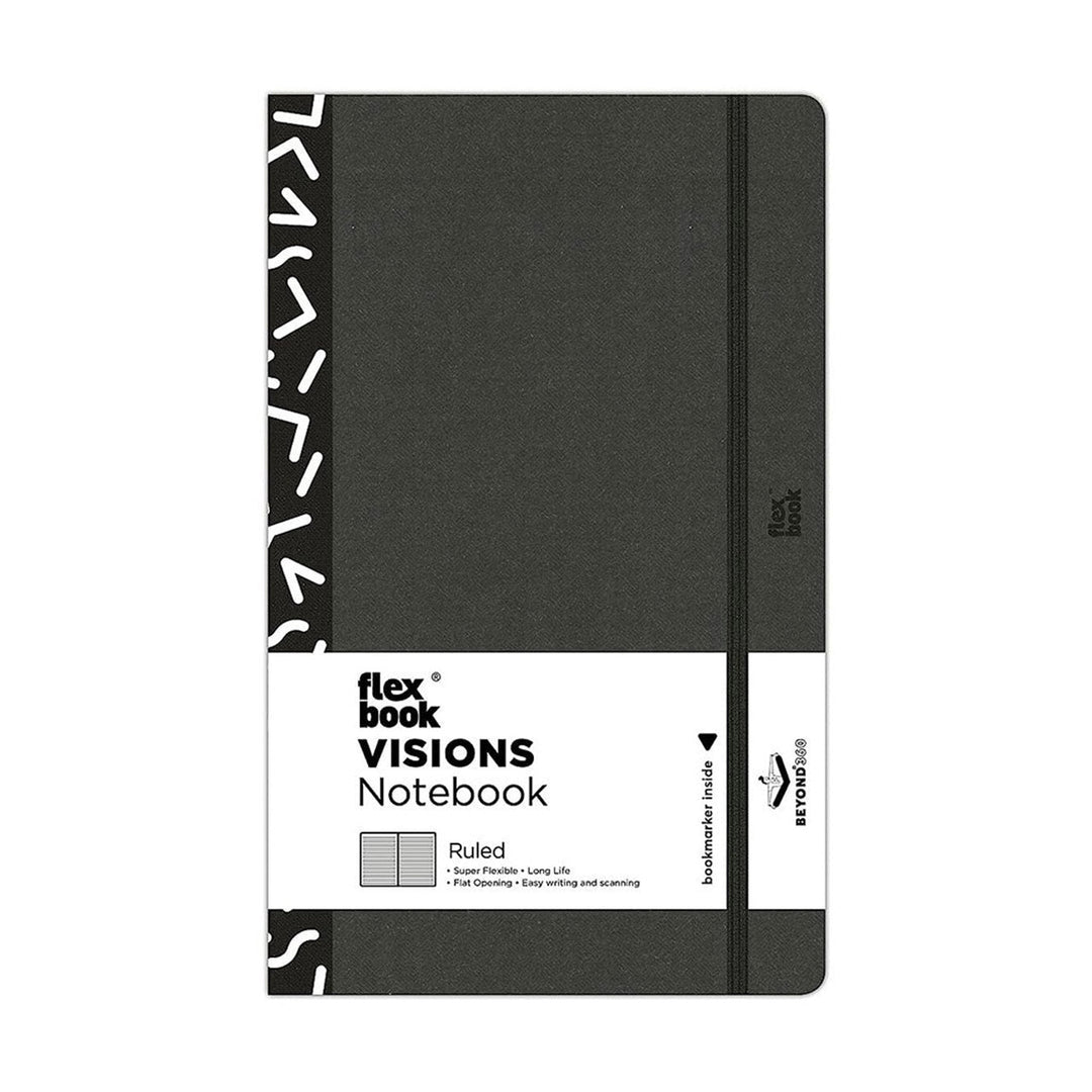Flexbook | Ruled | Medium A5 Size Notebook | Black | Visions &