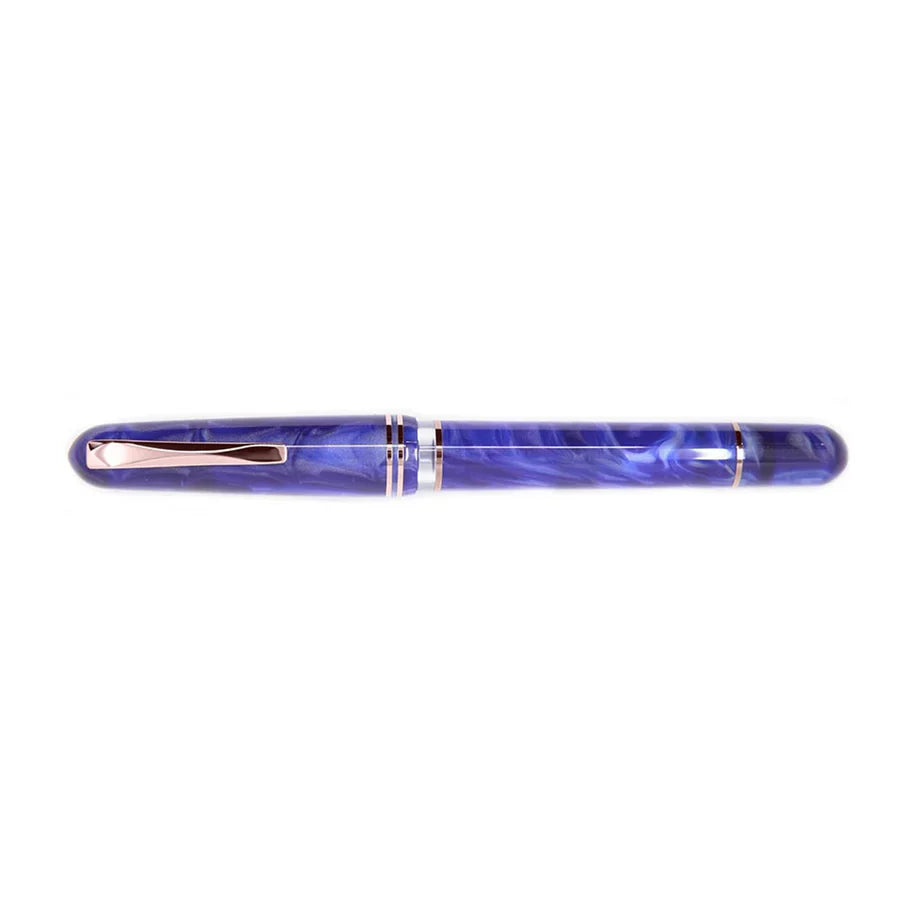 Gioia | Metis Fountain Pen | Blue Aesthetic | Rose Gold Trims