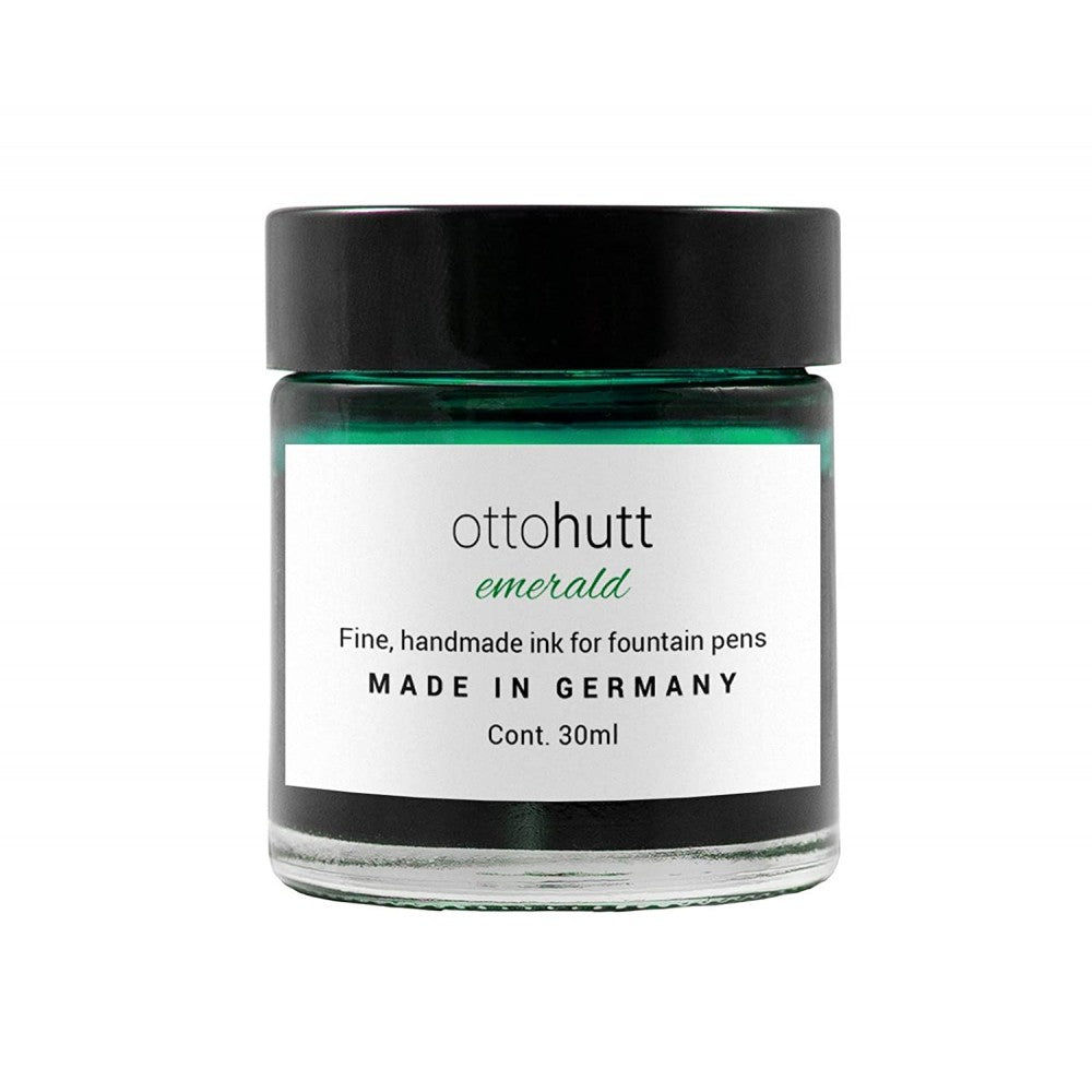 Otto Hutt | Handmade | Fountain Pen Ink | Emerald Green | 30ml - Aarcaai