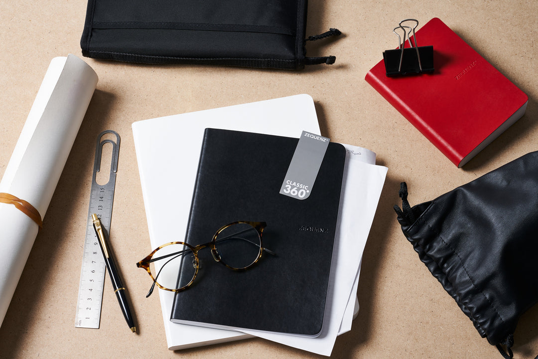 Zequenz Signature Classic Series A5 Blank Notebook - Red Edition