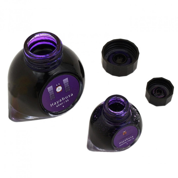 Colorverse | Hayabusa | Fountain Pen Ink | Special Edition | Purple | 65ml and 15ml | 2 Bottle Set - Aarcaai
