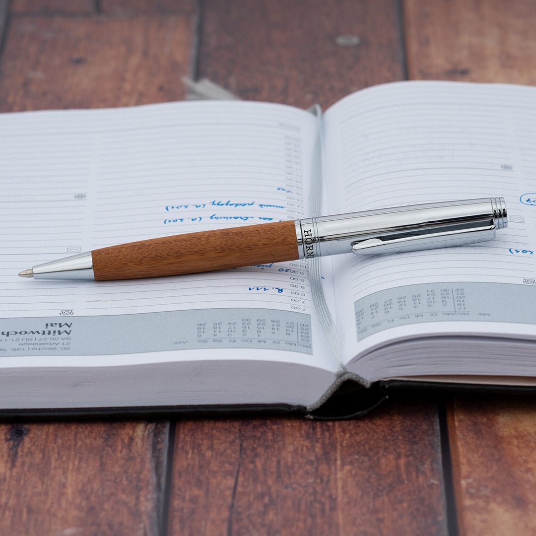 Horner | Legno Ballpoint Pen | Rosewood Chrome - Aarcaai