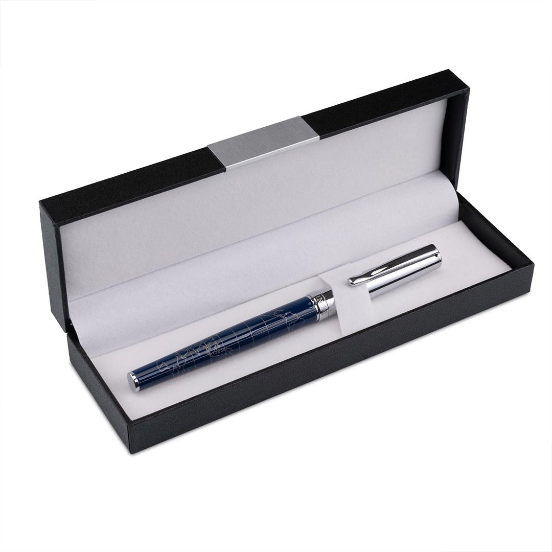 Horner | Terra | Fountain Pen | Blue Chrome - Aarcaai