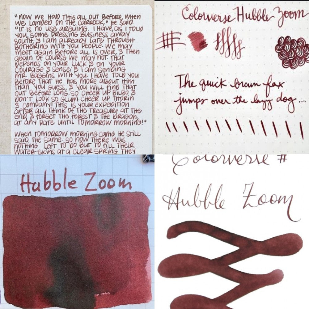 Colorverse | Spaceward Series | Season 1 | Fountain Pen Ink | Hubble Zoom | Brown | 65ml and 15ml | 2 Bottle Set - Aarcaai