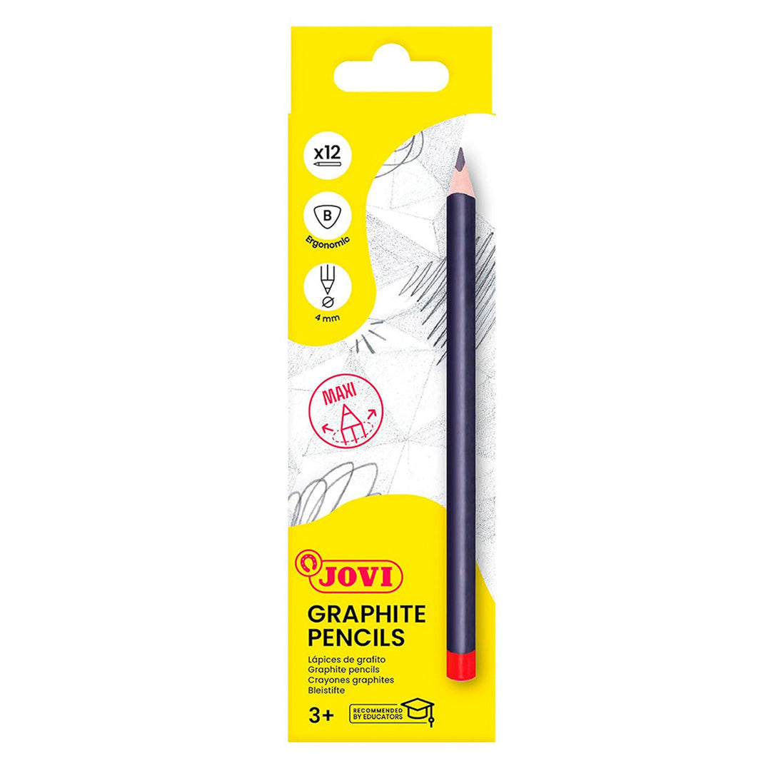 Jovi 738/12 B Graphite Pencil Case, Pack of 12, Single