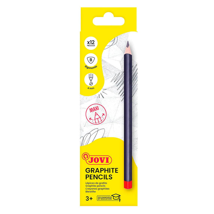 Jovi 738/12 B Graphite Pencil Case, Pack of 12, Single