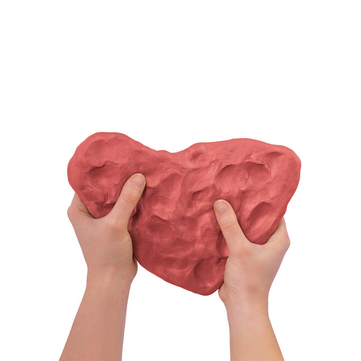 Jovi European Air-Dry Modeling Natural Terracotta Clay 3 Packets - Each Pack of 250 Grams for Sculpting Pottery Art &amp; Craft Handicraft Educational Purpose Fine Motor Skills