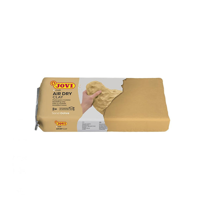 Jovi | European Air Dry | Modelling Sand | Ochre Non-Toxic Clay | Pack of 2 | 250g Each | Art &amp; Craft