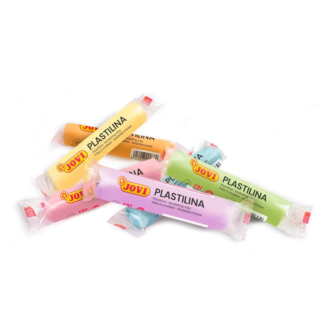Jovi | Plastilina Reusable | Non-Drying Modeling Clay | 0.50 Oz Bars | Set of 6
