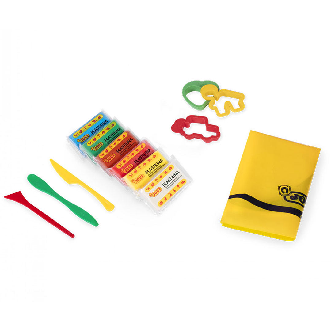 Jovi | Super Bucket Plastilina | Clay Kit (6 Bars + Tools)
