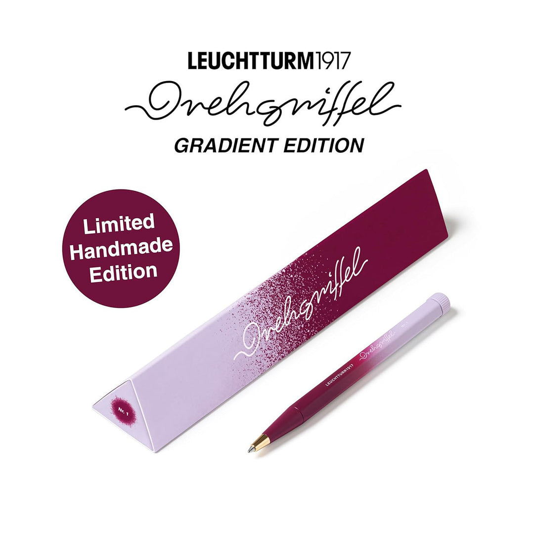 LEUCHTTURM1917 | Gradient Edition | Ball Point Pen | Black Ink | Drehgriffel No. 1 | Port Red/Lilac