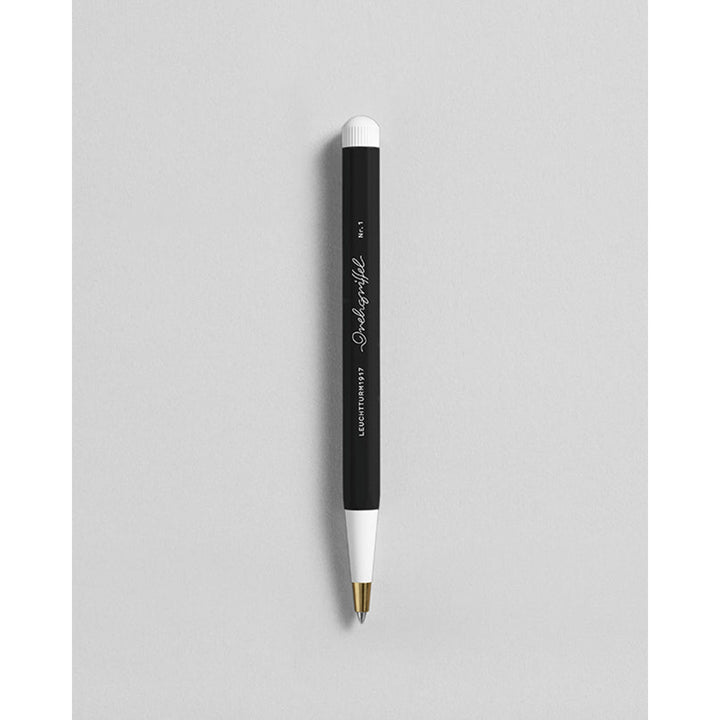 LEUCHTTURM1917 Ball Point Pen with Royal Blue Ink | Drehgriffel No. 1 | Black | Twist Mechanism