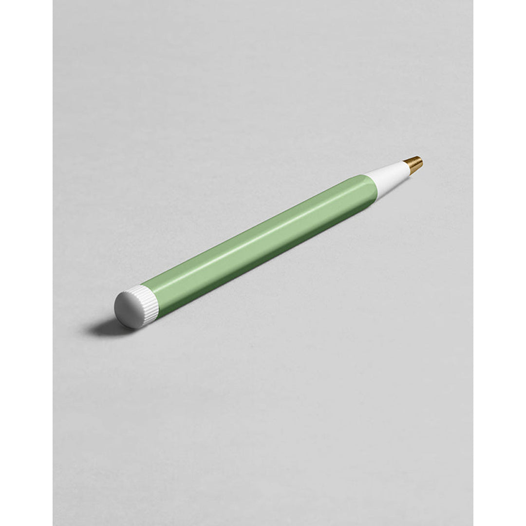 LEUCHTTURM1917 Gel Pen with Document Proof Black Ink | Drehgriffel No. 1 |Sage Green| Twist Mechanism