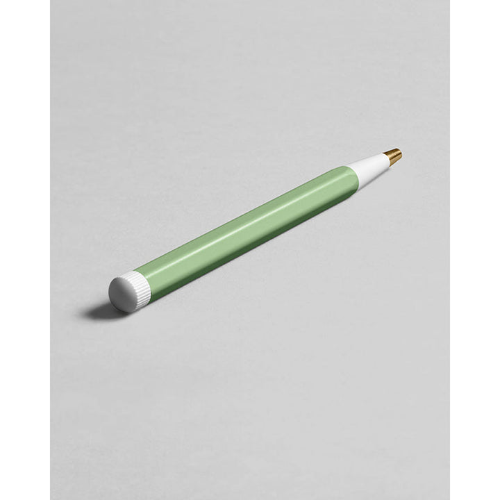 LEUCHTTURM1917 Gel Pen with Document Proof Black Ink | Drehgriffel No. 1 |Sage Green| Twist Mechanism