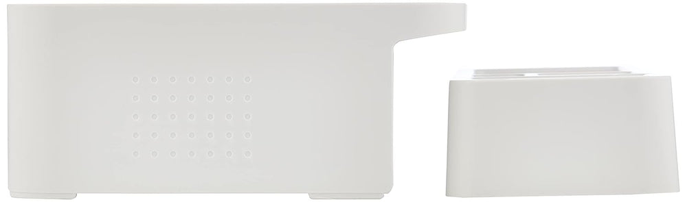 LITEM Desktop Monitor & Computer Stand with Organizer – White - Aarcaai