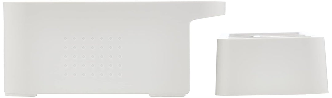 LITEM Desktop Monitor &amp; Computer Stand with Organizer – White - Aarcaai