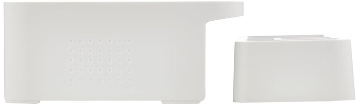LITEM Desktop Monitor &amp; Computer Stand with Organizer – White - Aarcaai