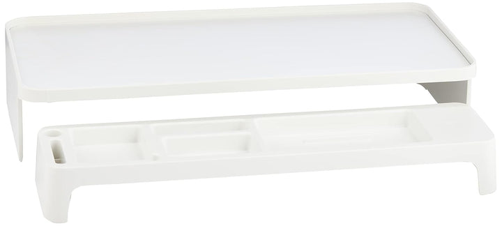 LITEM Desktop Monitor &amp; Computer Stand with Organizer – White - Aarcaai