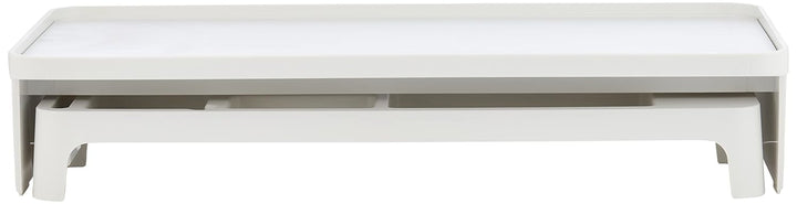 LITEM Desktop Monitor &amp; Computer Stand with Organizer – White - Aarcaai