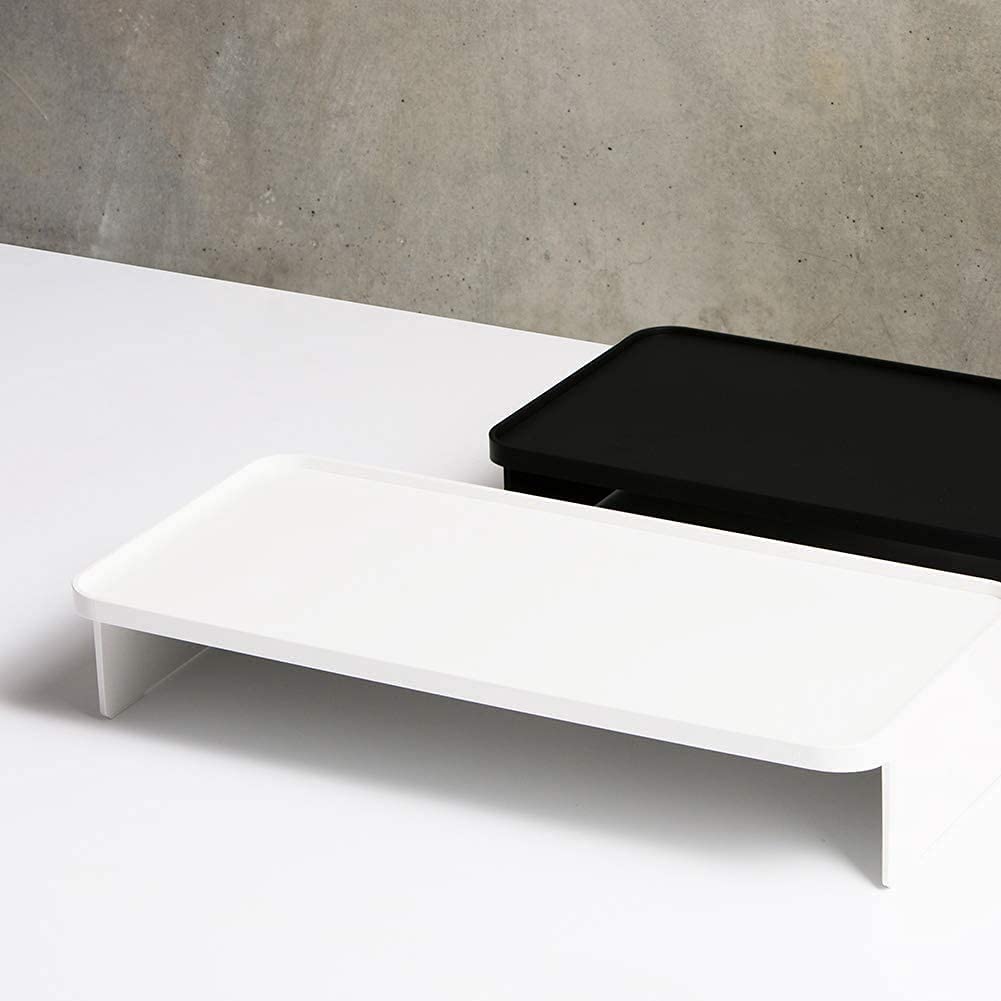 LITEM Desktop Monitor &amp; Computer Stand with Organizer – White - Aarcaai