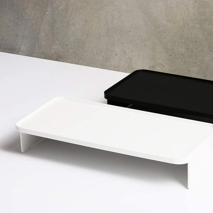 LITEM Desktop Monitor &amp; Computer Stand with Organizer – White - Aarcaai