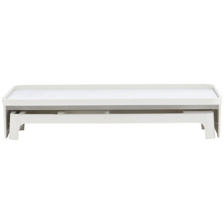 Litem | Monitor Stand | Up Desk Organizer Set | White