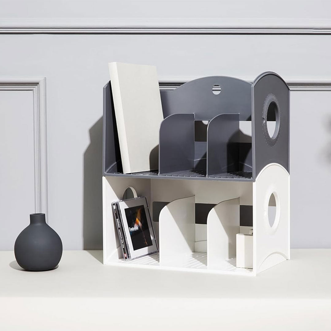 Litem | Multi Book Shelf | 3 Tiers | Grey