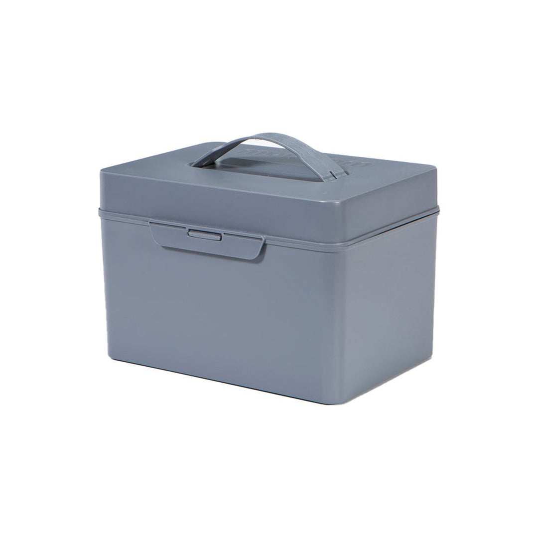 Litem | Multi Utility Storage Box With Lid | Orgnaizer | Grey | My Cube | For Office &amp; Home