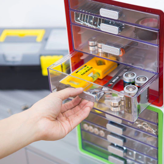 Sysmax | Multi Utility Mini Cabinet | 5 Drawers |Organizer | Red |For Office &amp; Home