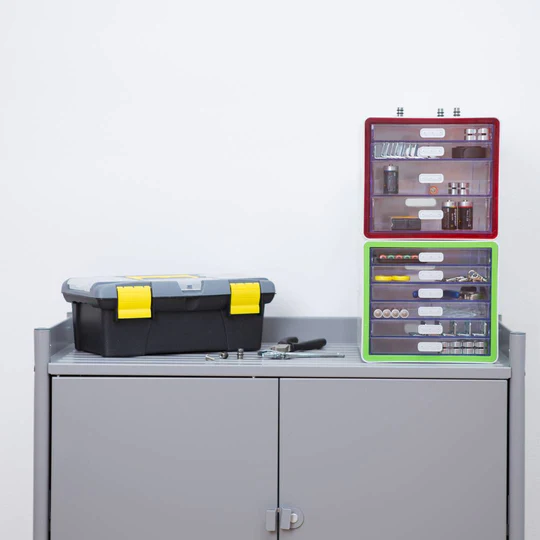 Sysmax | Multi Utility Mini Cabinet | 5 Drawers |Organizer | Red |For Office &amp; Home