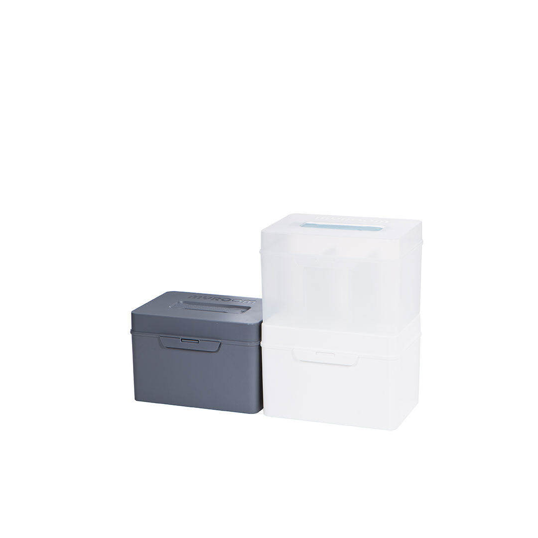 Litem | Multi Utility Storage Box With Lid | Orgnaizer | Smog |My Cube|  For Office &amp; Home