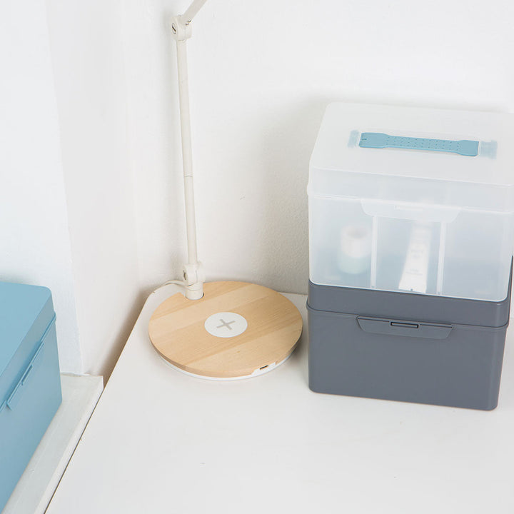 Litem | Multi Utility Storage Box With Lid | Orgnaizer | Smog |My Cube|  For Office &amp; Home