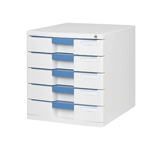 Sysmax | Lockable File Cabinet | 5 Drawers | Blue |New Max | For Office School  &amp; Hospital