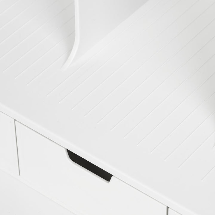 Sysmax | Olio Book Rack with 3 Compartments | 3  Drawers | Organiser| Beige