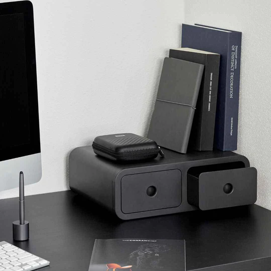 Sysmax | Storage Box | Monitor Stand | White | For Office &amp; Home